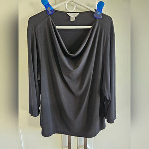 George Women's Plus Black Top